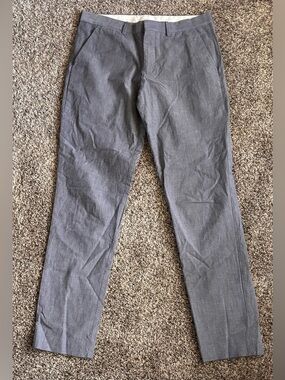 Express Men’s 29x32 Extra Slim Light Blue Dress Pants